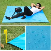 Водонепроницаемый Пляжный коврик одеяло для улицы Портативный коврик для пикника и похода Детские ползунки Дорожный Коврик матрас 200*145 см Водонепроницаемый пленка pu
