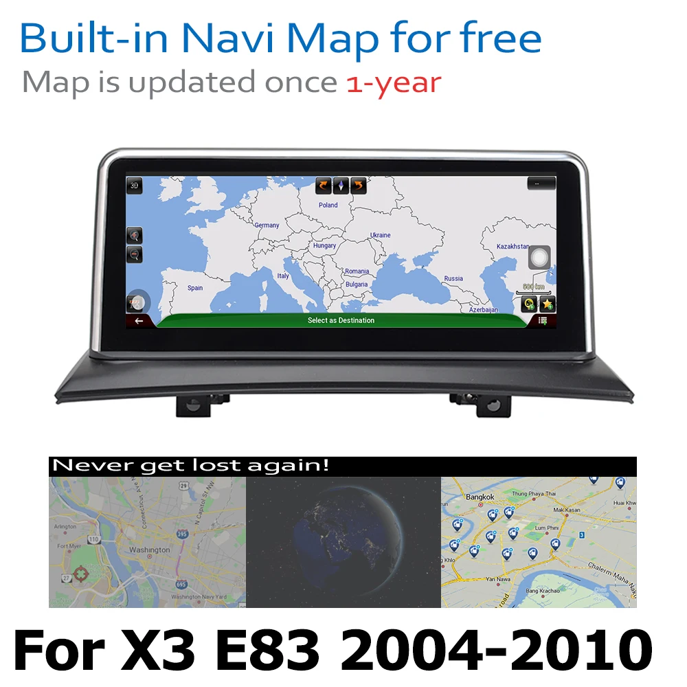 Discount Android 8.0 up Car DVD Navi Player For BMW X3 E83 2004~2010 Audio Stereo HD Touch Screen all in one 4