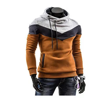 

Patchwork Men Hoodie Sweatshirt Slim Warm Coat Pullover Hooded Outwear Hoodies Sweatshirts chicago cubs jerseys mens hoodie