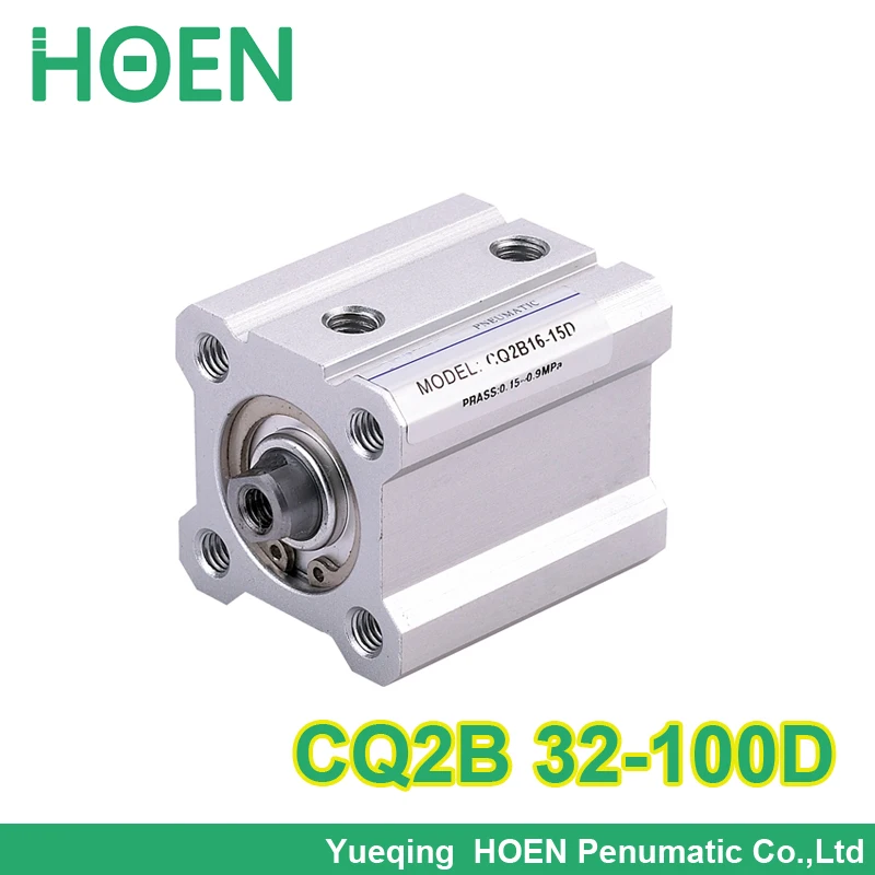 

SMC Type CQ2B series CQ2B32-100D 32mm bore 100mm stroke Double Action single rod thin Pneumatic Compact Cylinder high quality