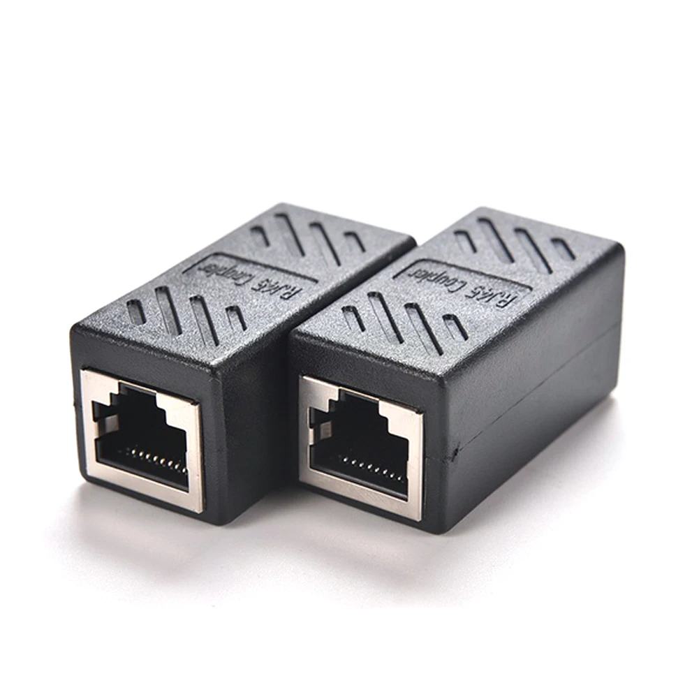 Сетевой Ethernet разъем RJ45 Мама мама CAT6 соединитель адаптера черный оптовая