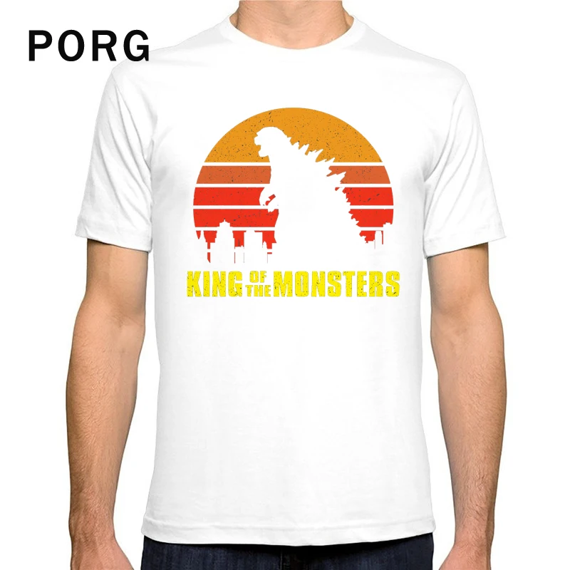

Godzilla King Of The Monsters Tshirt Printed Streetwear Harajuku T Shirt Men Gothic Camisetas Hombre Funny T Shirts Men Clothes