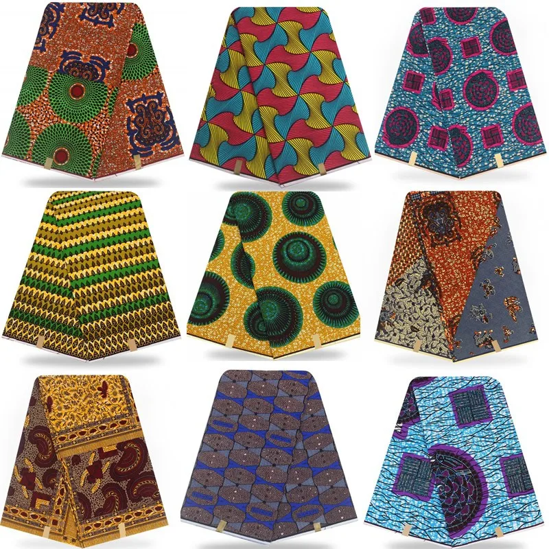 

6 yards African fabric veritable dutch real wax hollandais wax ,african printed fabric 100% cotton Nigeria !T111301