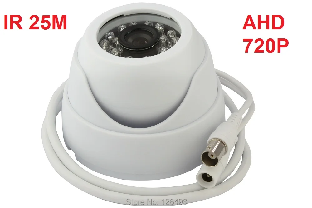 

Free shipping 1mp hd indoor plastic ir infrared 1/4" NVP2431+0141 CMOS cctv security ahd camera 720P