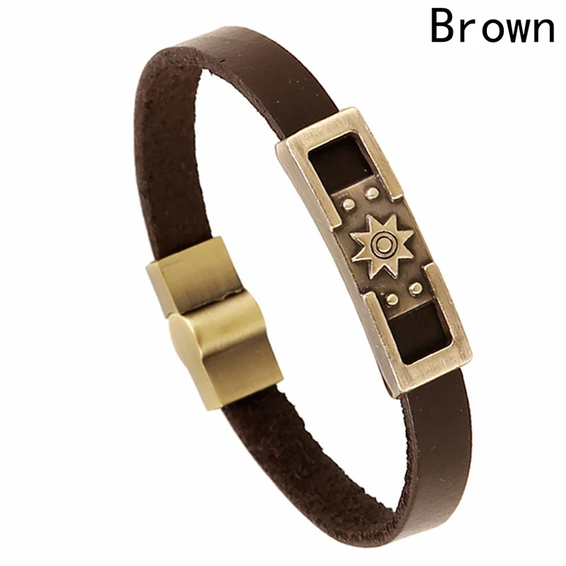 2018 Wholesale Mens Bangle Leather Bracelet Archaize copper metal bracelet Top Selling Vintage ...