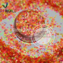 SN250-89 смешанные неоновые цвета устойчив к растворителям Звезда Форма 2,5 мм блестки для украшения дизайна ногтей макияж Facepaint ручной DIY