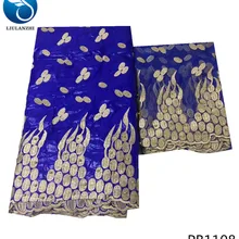 LIULANZHI синий tiuss ткань bazin Лидер продаж вышивка бусины Базен африканская кружевная ткань Базен riche getzner для свадьбы PB11