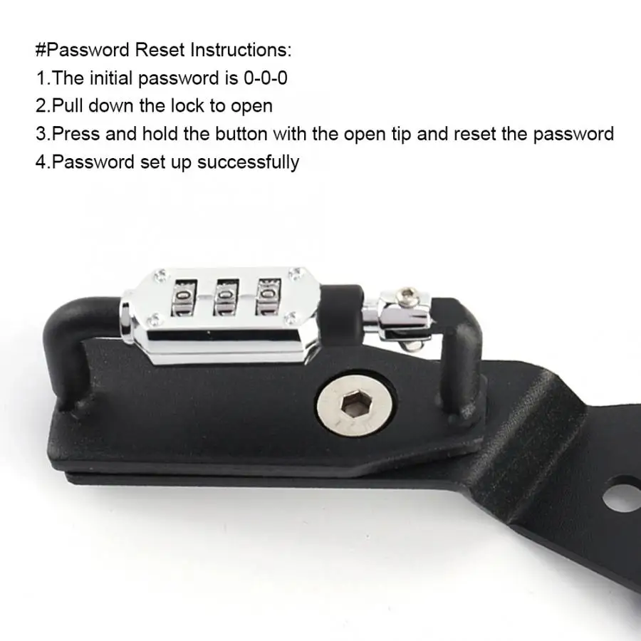 Helmet Lock Hook Motorcycle Password Helmet Lock Aluminium alloy for Kawasaki Z800/ZR800 2013