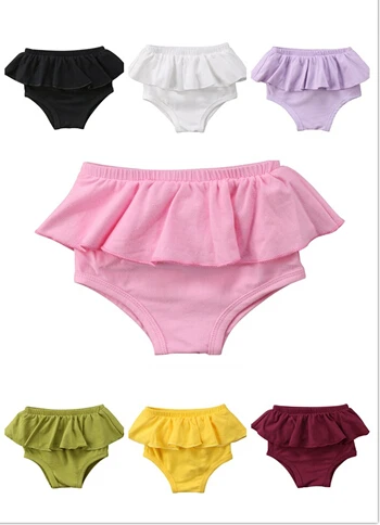 Одежда для новорожденных Одежда для детей и малышей Шорты-шаровары для девочек, Короткие штаны PP шаровары трусики на возраст от 0 до 24 месяцев