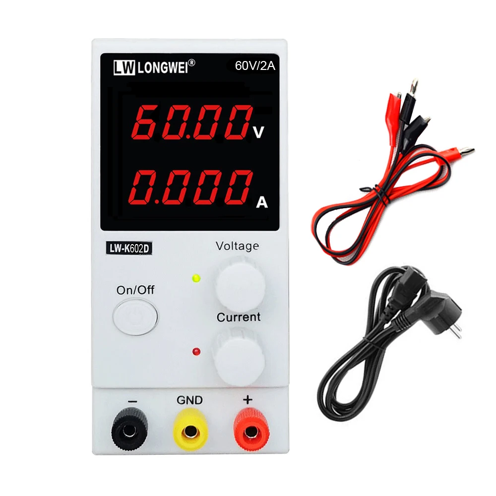 

LW-K602D 60V2A Adjustable DC Regulated Power Supply Laboratory/laptop/Phone Maintenance Switch Power Supply Voltage Regulators