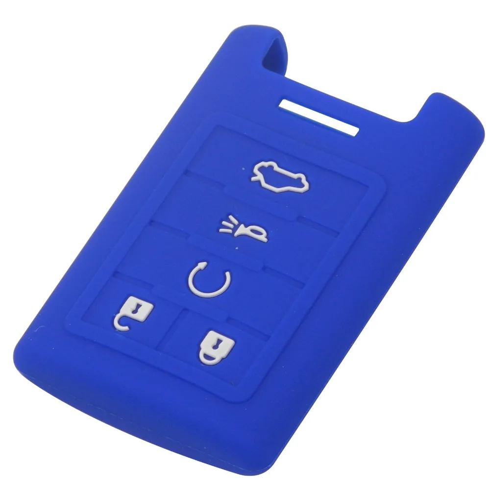 Keyforkess custodia protettiva per portachiavi in Silicone per Cadillac SLS CTS ATS CTS SRX XTS siviglia Escalade Cover per telecomando 5 1DSwarehouse8789