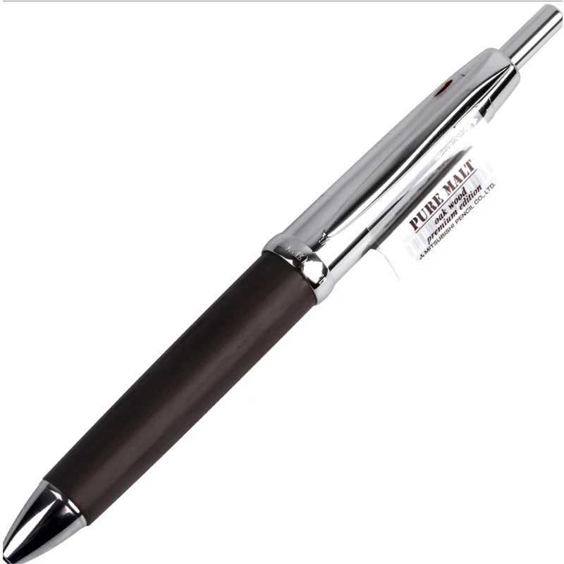 US $101.40 Mitsubishi Uni MSE45025 07 Mm Ballpoint Pens Top Multifunction Pen Oak Plated Metal Composite 4 1 Gift Pen
