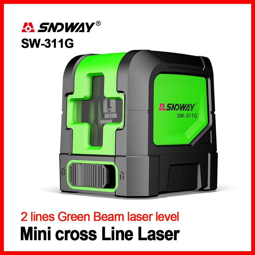 

SNDWAY Laser Levels Laser Level Green Laser Level Self Leveling Vertical Horizontal Cross Laser Red Line 2 lines Laser Leveler