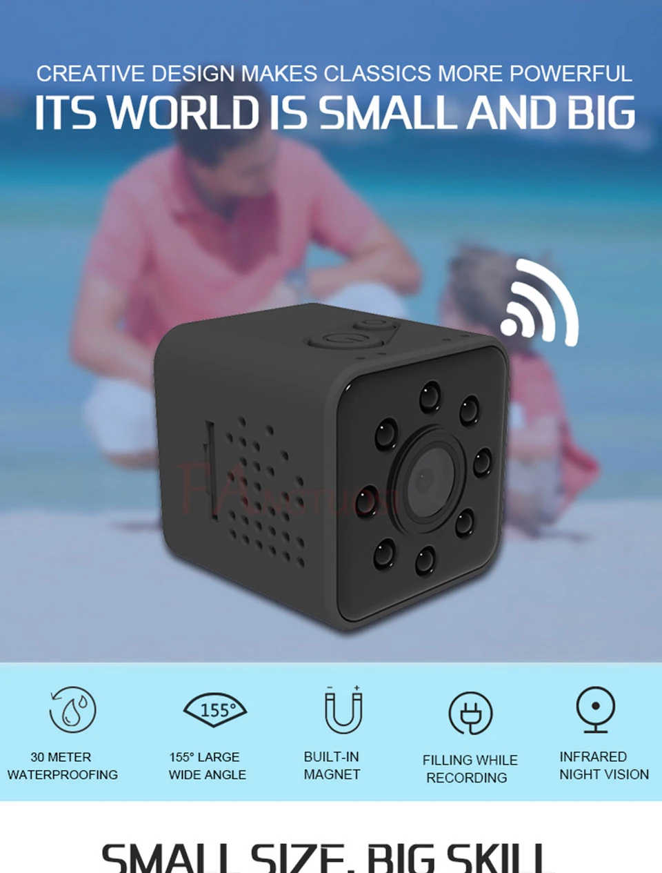 SQ23 wifi мини камера маленькая камера 1080P видео датчик ночного видения Видеокамера микро камера s DVR регистратор движения видеокамера