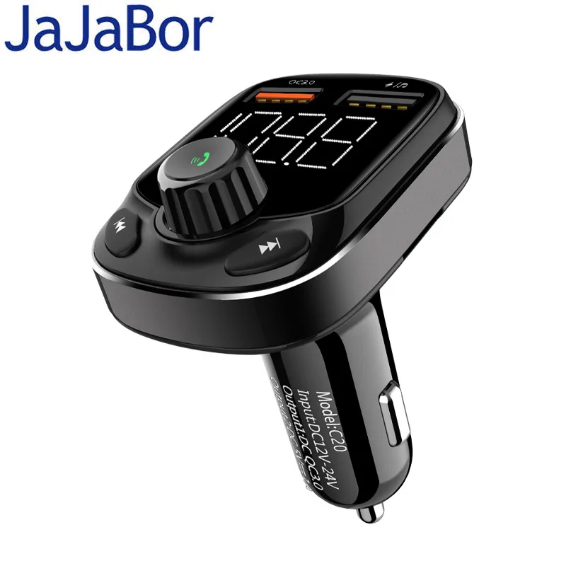 JaJaBor Bluetooth Carkit Handsfree FM передатчик автомобильный MP3 плеер Поддержка TF карта/U диск