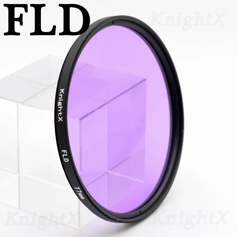 KnightX FLD UV CPL Поляризационный ND звезда Камера фильтр для объектива для canon sony nikon 52 мм 58 мм 67 мм 500d d5300 d3300 24-105 аксессуары - Цвет: FLD