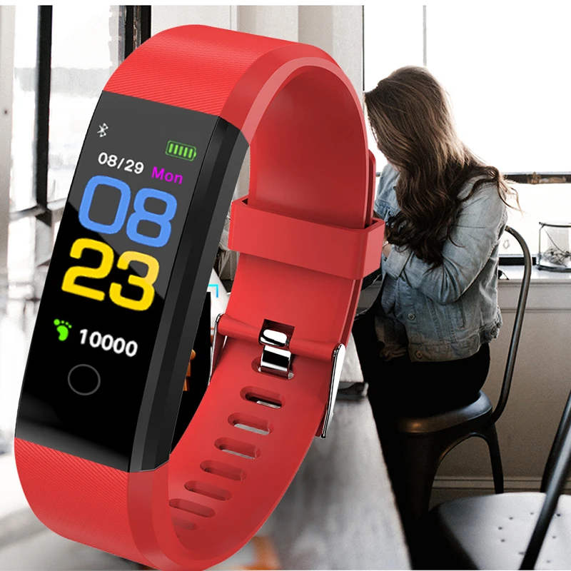 BANGWEI New waterproof Smart Watch Fitness Heart Rate Blood Pressure Pedometer Smart Watch Men Sport Watch For IOS Android+Box