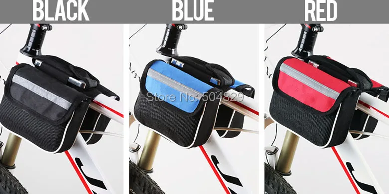 Best Wholesale 200 pcs/lot waterproof outdoor Bicycle Stem bag front side luggage bag travel accessories mountain bike bag 5