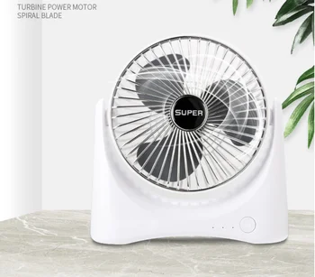 

New mini electric fan student dormitory USB portable charging home office desktop air circulation fan