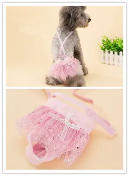 

Free shipping female Pet Dog Puppy Sanitary Pant Cute Physiological Pants Shorts Panty Diaper Underwear S M L10pcs/lot