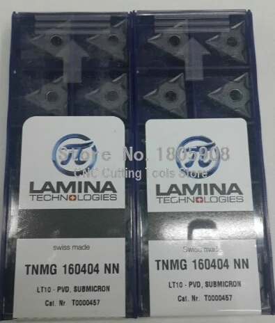 

Free shopping 10Pcs Lamina TNMG160404NN LT10 Lathe Cutting Insert Carbide Turning Tool Insert For steel and stainless steel