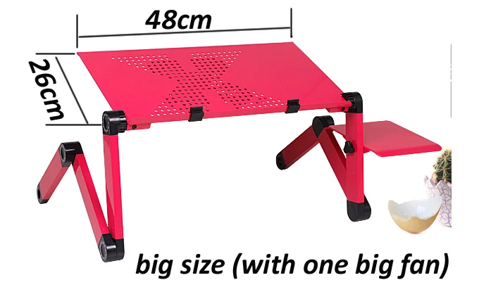 

(with fan)Multi-Functional foldable table stand Desk mount mouse pad mobile stand holder