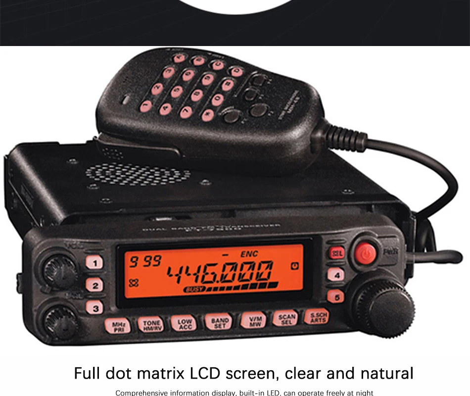 General Yaesu FT-7900R автомобильное мобильное радио двухдиапазонное 10 км двухстороннее радио Автомобильная базовая станция Радио рация приемопередатчик FT7900