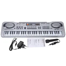 21″ 61 Keys LED Electronic Keyboard Organ Piano Music Toy With Microphone