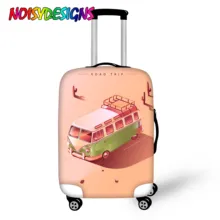 NOISYDESIGNS Suitcase Case Bag Cute Bus Print Travel Accessories Travel Trolley Suitcase Protective Cover For 18-30 inch Luggage