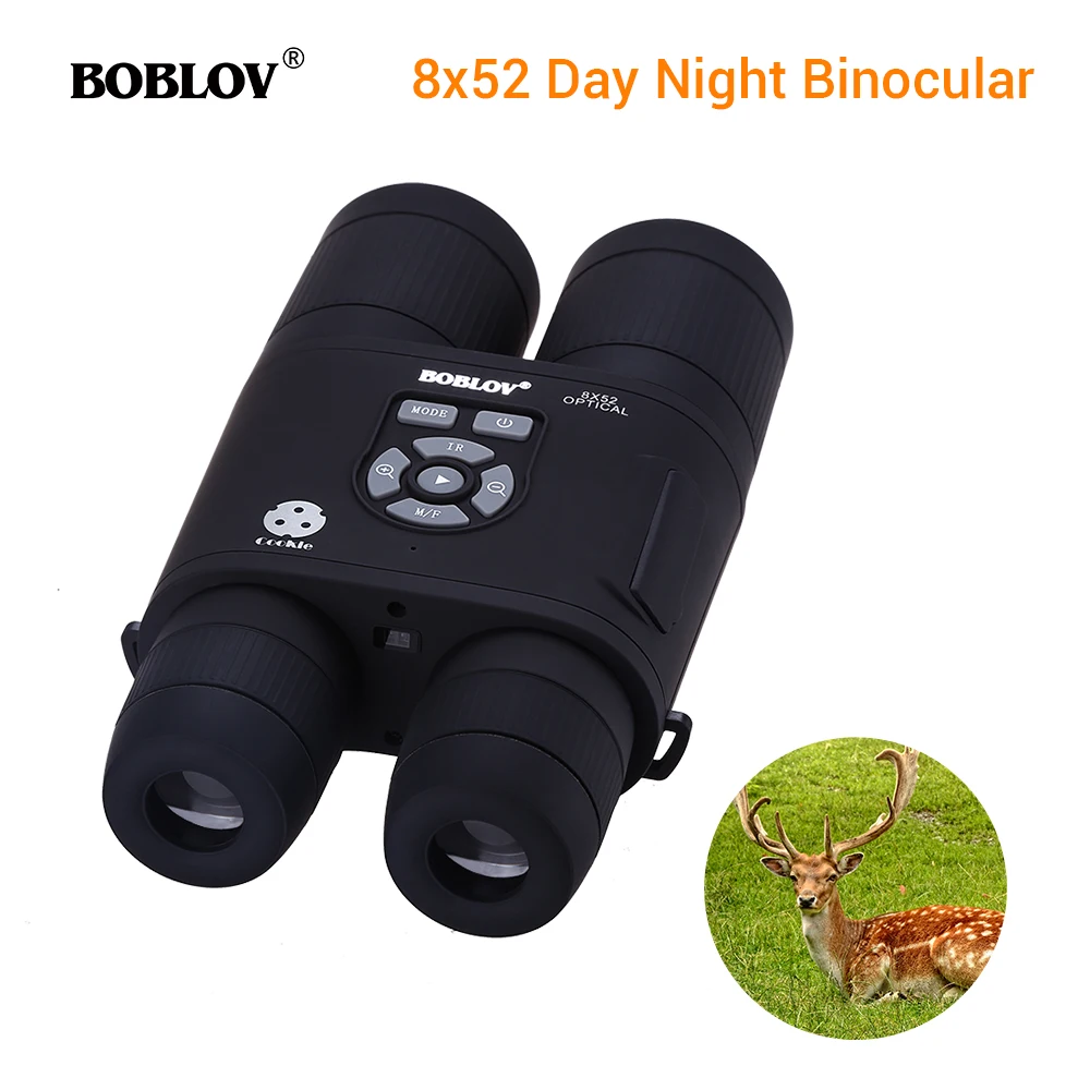 

BOBLOV B8X 8x52mm Day Night Vision Binoculars HD Telescope Spotting Scope with Recording Function For Camping Hunting Outdoor