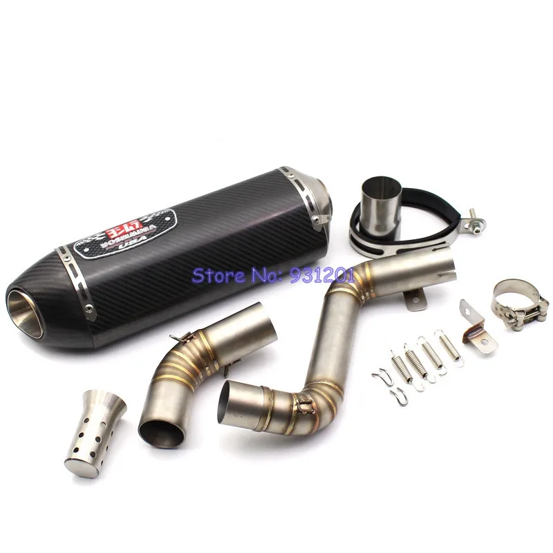 

Motorcycle KTM Duke 125 / 200 / 390 Slip On Exhaust Muffler System Yoshimura Muffler Escape with Connect Link Pipe (2012-2016)