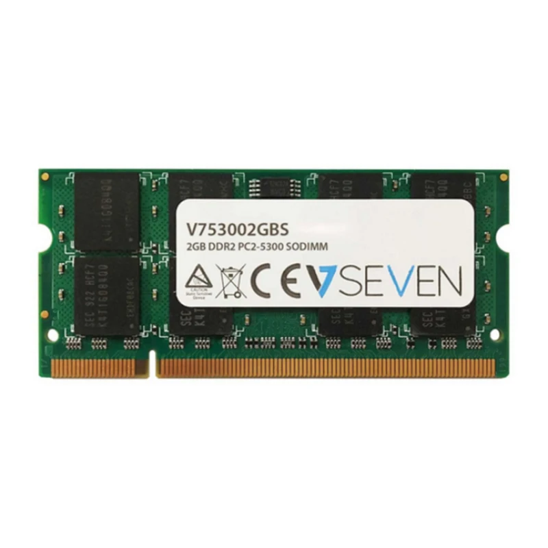 V7 2GB DDR2 PC2-5300 667Mhz SO DIMM Notebook modulo de memoria - V753002GBS 2 GB 1 x 667 MHz 200-pin SO-DIMM Ver | Компьютеры и офис