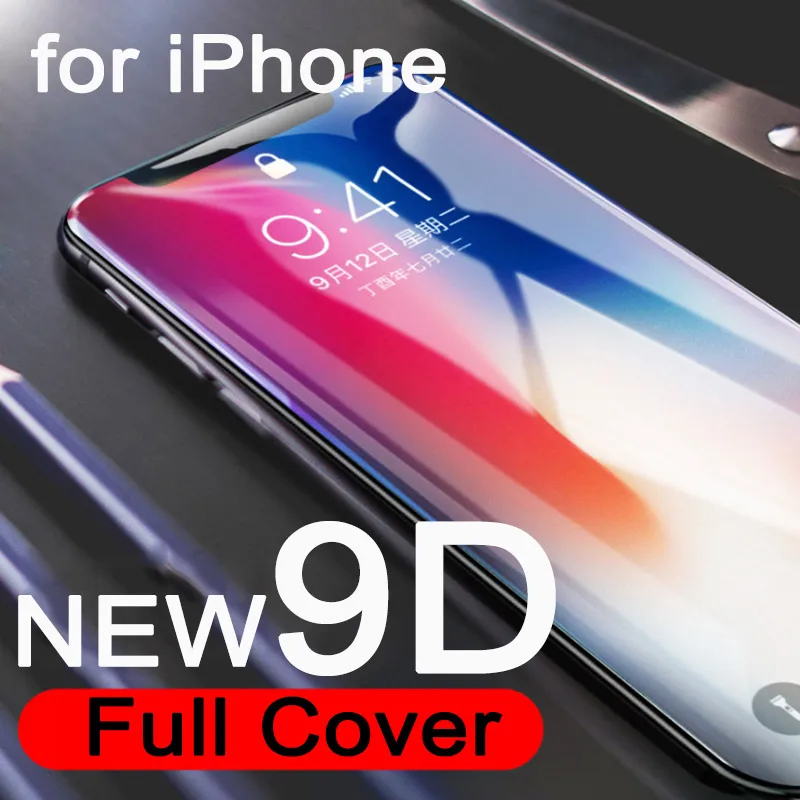 2018 Новый 9D для iphonex xr xs xsmax изогнутые сплошная полноэкранная закаленная Защитная