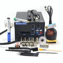 GGORDAK 952H интеллектуальная станция контроля температуры паяльная станция тепловой пистолет PWV регулировка скорости ветра светодиодный двойной дисплей