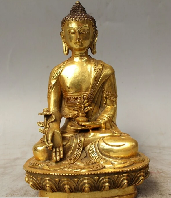 

Details about 8" Tibet Tibetan Buddhism Bronze Seat Lotus Shakyamuni Amitabha Buddha Statue R0715 Discount 35%