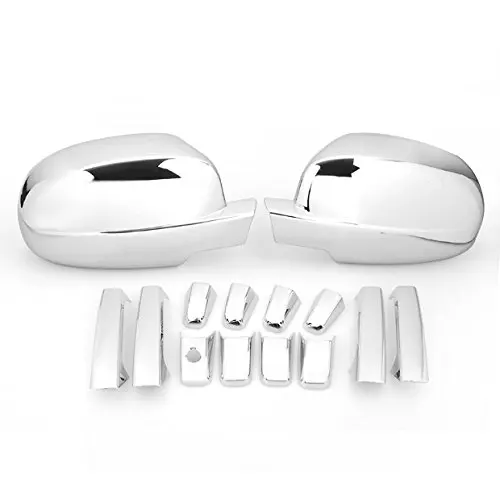 

Chrome Side Door Handle + Full Mirror Cover Fit for 07-13 Chevy Silverado Tahoe