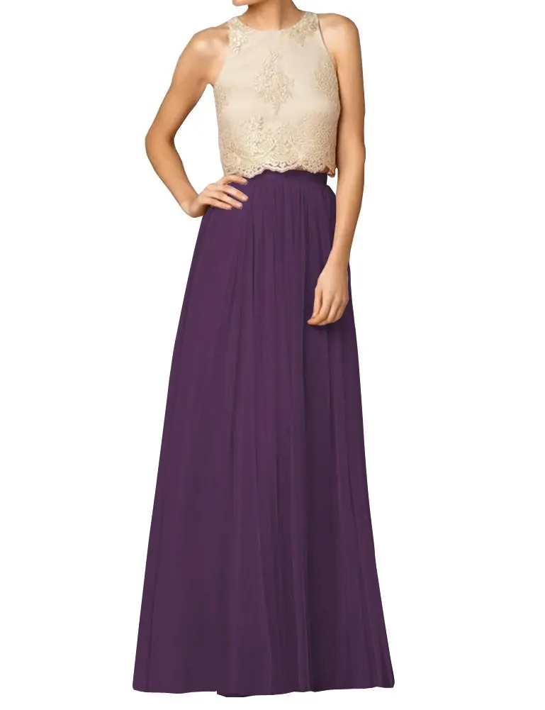 Женская летняя фатиновая юбка, длинная юбка подружки невесты, румяные юбки для выпускного вечера/юбка макси для подружки невесты, вечерние платья Vestidos - Цвет: 743 Purple