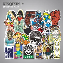 700 kinds of style selected 95pcs lot Mixed stickers for laptop sticker skateboard PVC stickers for