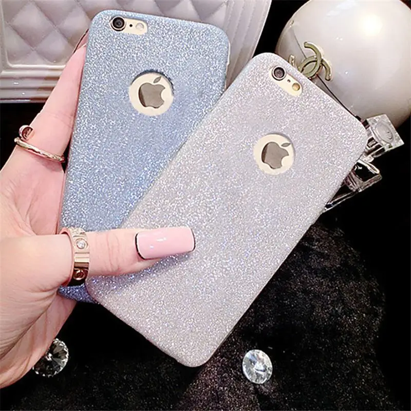 

Crispyfish Glitter Sparkly Transparent Soft TPU Case For iPhone 7 8 Plus Silicone Case Cover Skin For iPhone 6 6s X XS XR XS MAX