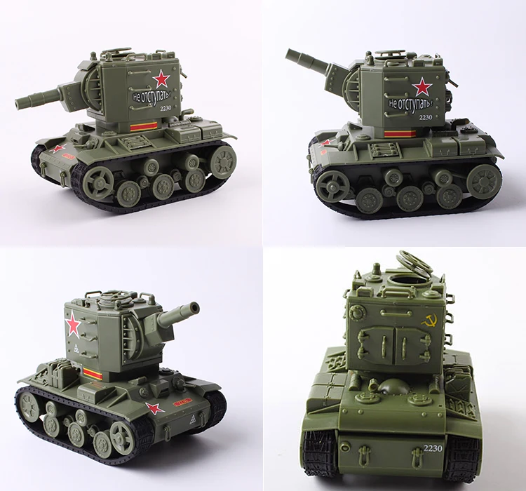 Советские kv 2 танки heavu модель WWT 004 герои мировой войны Мультяшные каваи мини КИТ