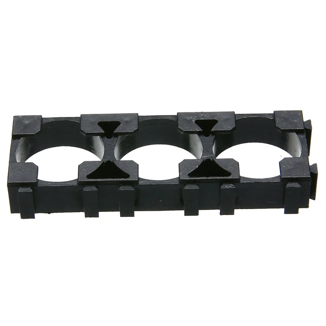 20pcs Black Battery Spacer Solid Reliable Batteries Radiating Shell Plastic Heat Holder Bracket For 3xCell 18650 Battery