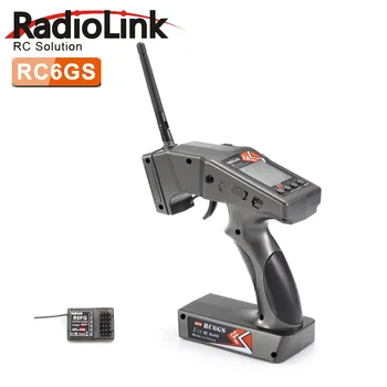 

RadioLink RC6Gs 2.4G 6CH Car Controller Transmitter + R6FG Gyro Inside Receiver for RC Car Boat