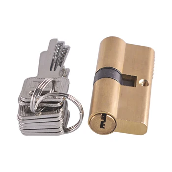 

Pure copper AB lock core 75 mm Cylinder AB Key Anti-Theft Entrance Brass Door Lock single row marble lock core