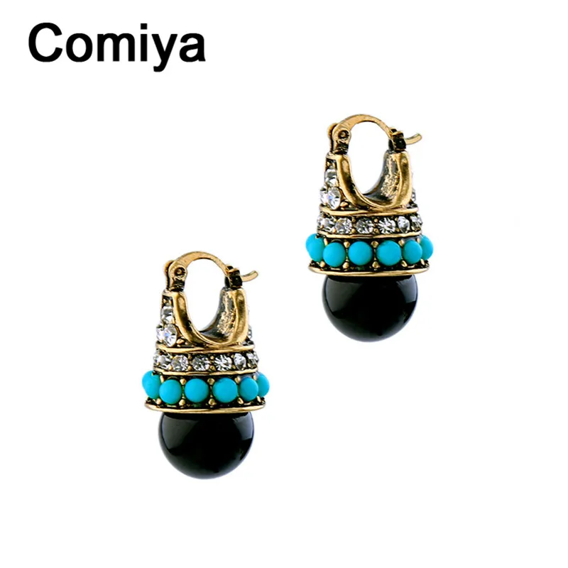 Женские винтажные серьги Comiya Aliexpress Brincos Винтажные из цинкового сплава с мозаикой