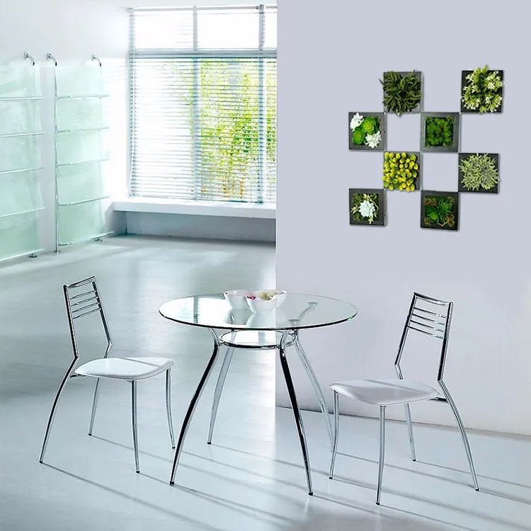 Черный 3D суккулентные растения имитация дерева фоторамка украшение стены домашний декор гостиной