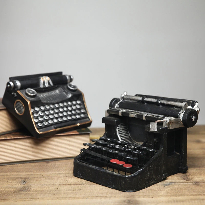 Ретро Смола Модель пишущей машинки гостиной предметы мебели бар кофейня украшения дома искусства и ремесла
