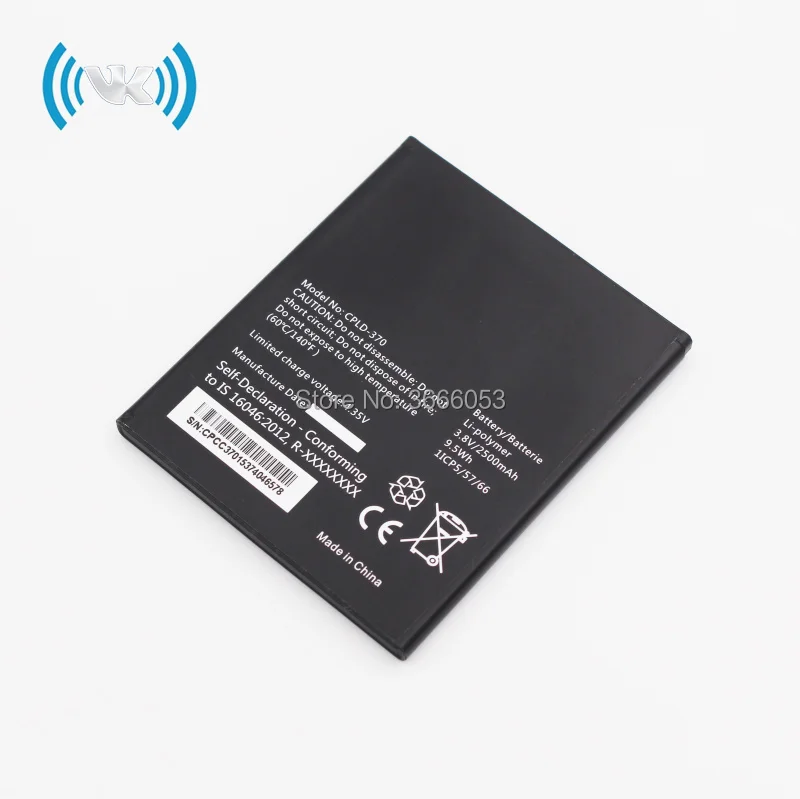 VK Новый 2500 mAh/9.5Wh 3 8 V CPLD-370 запасная батарея для Coolpad Мобильная перезаряжаемая