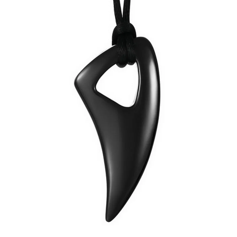 

Men's Black 316l Stainless Steel Alpha Spear Pendant Chain Necklace -with 23 inch Chain