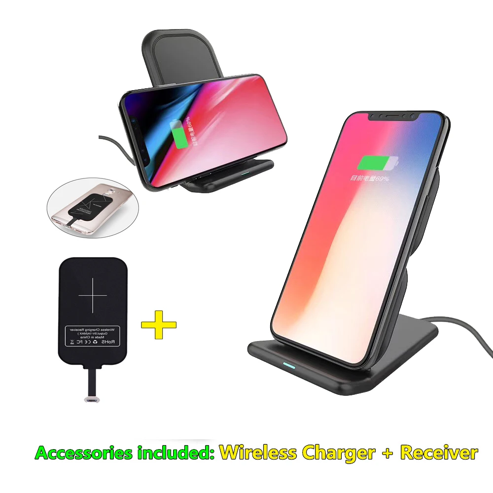 

10W Original Qi Wireless Charger for Xiaomi Redmi Note 4 4A 4 A Charging Pad with Dual USB Charging Adapter for 5 Plus A1 MiA1