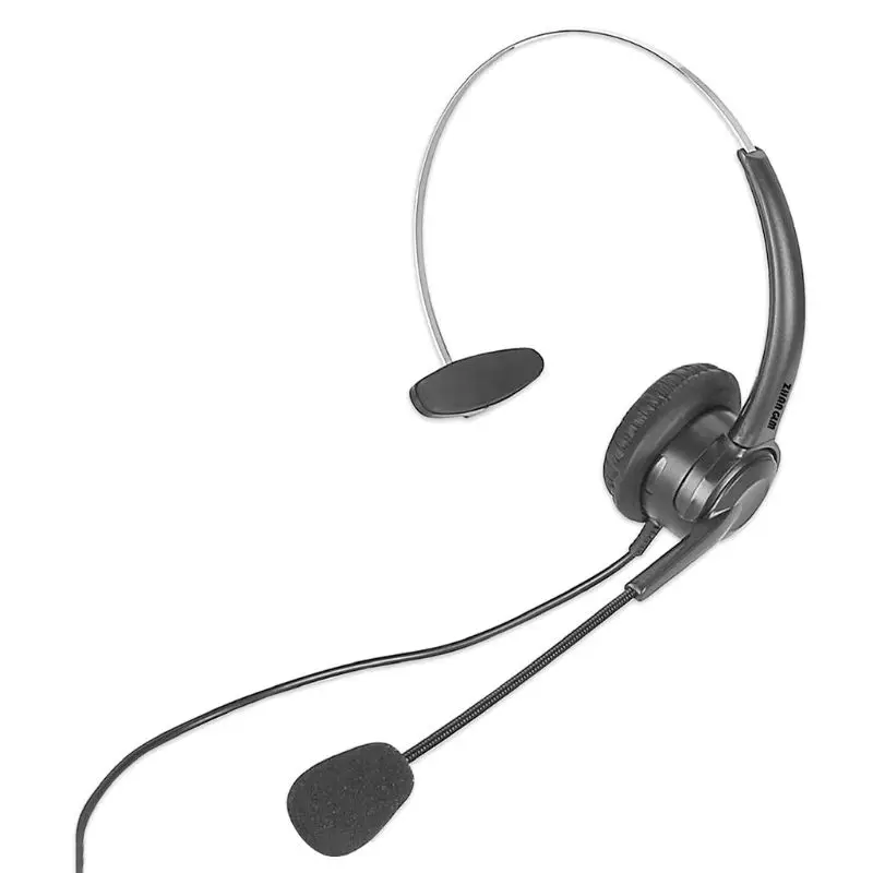 Call Center Headset with Microphone 3.5MM Plug Telephone Voice Interphone Headphone for Computer PC Game Volume Control Call Center Headset with Microphone 3.5MM Plug Telephone Voice Interphone Headphone for Computer PC Game Volume Control